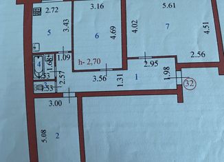 Продам трехкомнатную квартиру, 80.2 м2, рабочий посёлок Коноша, Спортивная улица, 4