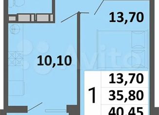 Продаю 1-ком. квартиру, 40.45 м2, Краснодар, Степная улица, 1/1, ЖК Мозаика