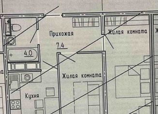 Продается двухкомнатная квартира, 47.5 м2, Пенза, улица Яшиной, 4