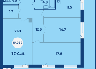 Продам 3-комнатную квартиру, 88.3 м2, Владивосток, улица Жигура, 8, Первореченский район