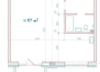 Продается 2-комнатная квартира, 56.6 м2, Красноярск, Живописная улица, 1/2