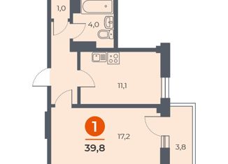 Продается квартира студия, 39.8 м2, Ростов-на-Дону, ЖК Сокол Град