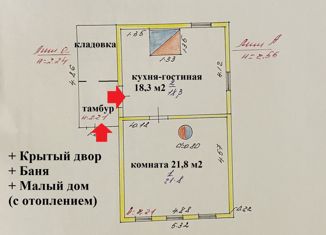Дом на продажу, 41 м2, село Шокурово, Советская улица, 3