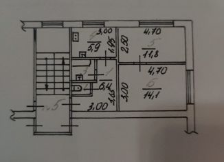 2-ком. квартира на продажу, 42 м2, Мценск, Болховская улица, 47