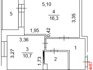 Продается 1-комнатная квартира, 38.47 м2, Снежинск, улица Строителей, 1А