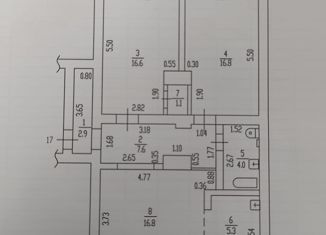 Трехкомнатная квартира на продажу, 70 м2, Барнаул, улица Свердлова, 80, Железнодорожный район