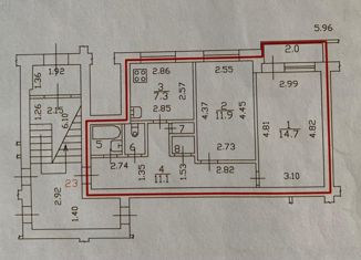 2-комнатная квартира на продажу, 50.3 м2, Кронштадт, улица Аммермана, 17
