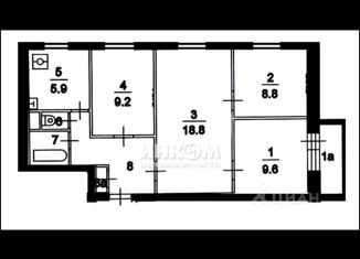 4-ком. квартира на продажу, 62.2 м2, Москва, Харьковский проезд, 11к2, станция Красный Строитель