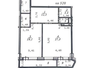 Продаю 2-ком. квартиру, 71.2 м2, Дмитров, Спасская улица, 6А