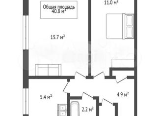 Продается 2-ком. квартира, 40.8 м2, Новосибирская область, улица 40 лет Победы, 10