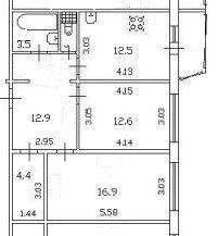 Продажа 2-комнатной квартиры, 64 м2, Санкт-Петербург, Серебристый бульвар, 29к2, метро Пионерская