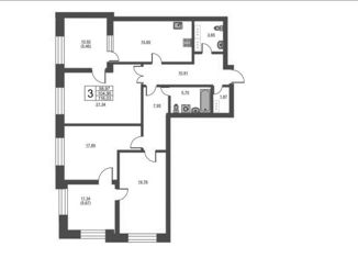 Продается 3-комнатная квартира, 103.5 м2, Санкт-Петербург, Ушаковская набережная, 1к3, метро Чёрная речка