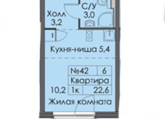 Продаю квартиру студию, 22.9 м2, Санкт-Петербург, Кантемировская улица, 11с1, Кантемировская улица