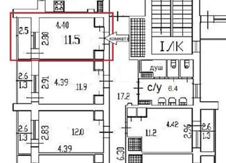 Продам комнату, 228 м2, Санкт-Петербург, Суздальский проспект, 61