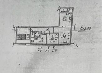 Продается 3-комнатная квартира, 63 м2, Колпино, улица Веры Слуцкой, 19