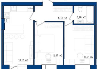 Продаю 2-комнатную квартиру, 54.25 м2, Аксай, улица Строителей, 10/6
