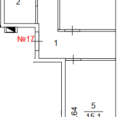 2-комнатная квартира на продажу, 56.4 м2, Снежинск, улица Строителей, 1А
