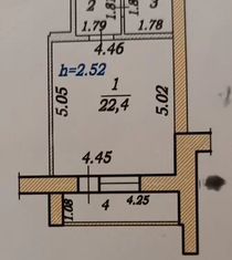 Продается квартира студия, 34.4 м2, Чебоксары, улица Болгарстроя, 3, ЖК Альгешево-2