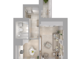 Продажа 1-комнатной квартиры, 47.6 м2, Волгоград, улица Алехина, 38А, Краснооктябрьский район