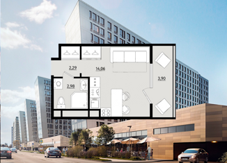 Продаю квартиру студию, 21.3 м2, Санкт-Петербург, ЖК Нью Тайм, Планерная улица, 91к1