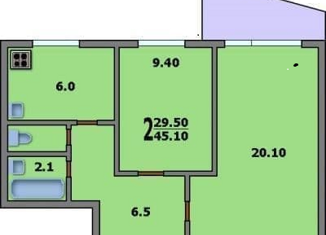 Продается комната, 46.32 м2, Москва, улица Генерала Тюленева, 7к1, район Тёплый Стан