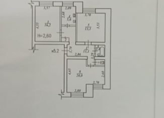 Продаю трехкомнатную квартиру, 70.1 м2, рабочий посёлок Новый Ургал, Ростовская улица, 8