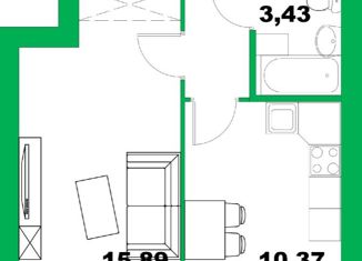 Продажа 1-ком. квартиры, 40.26 м2, село Михайловка, ЖК Михайловка Green place, Сливовая улица, 2/1