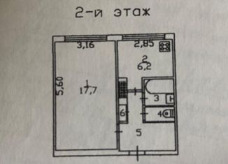 Продажа однокомнатной квартиры, 32.7 м2, поселок Бугры, Парковая улица, 2