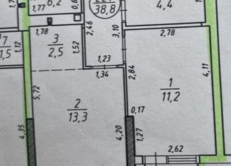 Продам 1-комнатную квартиру, 38.8 м2, Уфа, улица Уфимское Шоссе, 24, ЖК Ботаника