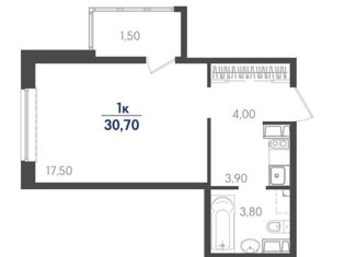 Продам квартиру студию, 30.7 м2, Краснодар, улица имени В.Н. Мачуги, 166Ак2, Карасунский округ