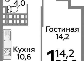 1-ком. квартира на продажу, 36 м2, Балашиха, Косинское шоссе, 4