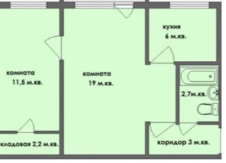 Продается 2-комнатная квартира, 43.6 м2, Екатеринбург, улица Учителей, 9, улица Учителей