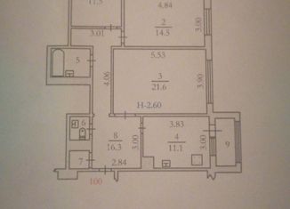 Сдам в аренду 3-ком. квартиру, 82 м2, Салехард, улица Броднева, 28А