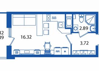 Продается квартира студия, 23.33 м2, Санкт-Петербург, ЖК Полис Приморский, проспект Авиаконструкторов, 61