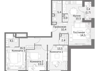 Продаю 4-комнатную квартиру, 93.3 м2, Москва, метро Ботанический сад, улица Вильгельма Пика, 3