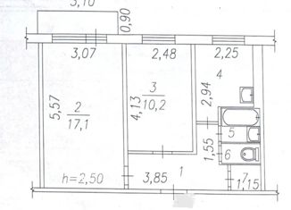 Продам 2-ком. квартиру, 42 м2, Новокузнецк, улица Тореза, 84