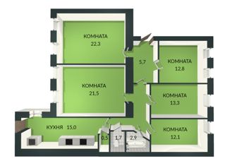 Продам пятикомнатную квартиру, 165 м2, Санкт-Петербург, Разъезжая улица, 31, метро Лиговский проспект