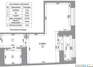 Продам квартиру студию, 23.7 м2, Мурино, Ручьёвский проспект, 2, ЖК Авиатор