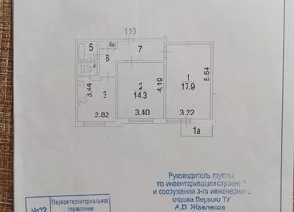 Двухкомнатная квартира на продажу, 53.2 м2, Москва, Ореховый проезд, 41, Ореховый проезд