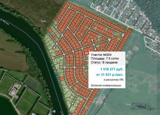 Продается земельный участок, 7.54 сот., коттеджный поселок Адмирал, коттеджный посёлок Адмирал, 304