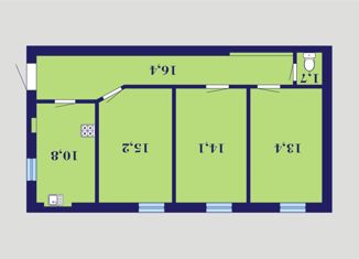 Продажа трехкомнатной квартиры, 72 м2, Санкт-Петербург, Митавский переулок, 3, муниципальный округ Литейный