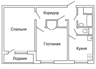 Продается 2-ком. квартира, 48 м2, Вологда, Ярославская улица, 14А, 2-й микрорайон