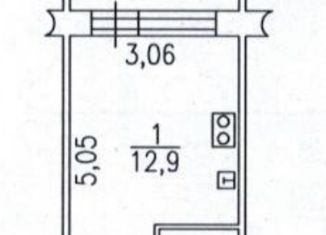 Продаю однокомнатную квартиру, 15.1 м2, Сургут, Набережный проспект, 4