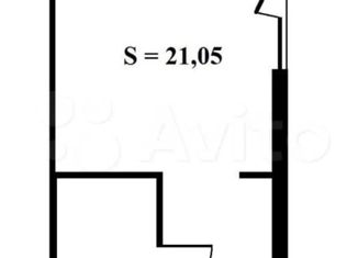 Однокомнатная квартира на продажу, 21.05 м2, Санкт-Петербург, проспект КИМа, 19Ж, проспект КИМа
