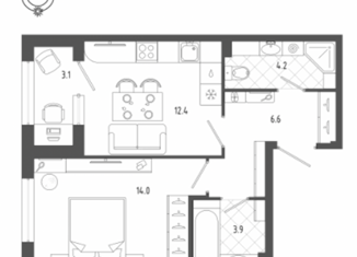 Продается 1-ком. квартира, 42.7 м2, Санкт-Петербург, метро Московские ворота