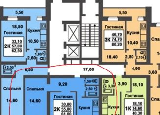 Продажа 2-комнатной квартиры, 61 м2, Саратов, ЖК Улеши, 4-й проезд имени Н.Г. Чернышевского, 6Б