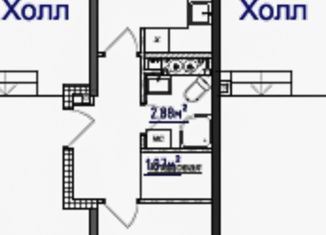 2-ком. квартира на продажу, 37 м2, деревня Крёкшино, улица Медовая Долина, 3к1