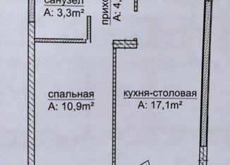 Продам двухкомнатную квартиру, 35 м2, Ижевск, Молодёжная улица, 105, ЖК Маэстро