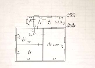 Продается двухкомнатная квартира, 42.3 м2, село Алкино-2, Центральная улица, 1/1