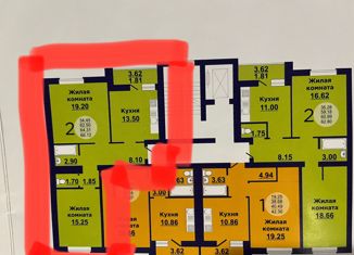 Продаю двухкомнатную квартиру, 64.3 м2, Самара, улица Николая Баженова, 4, Красноглинский район